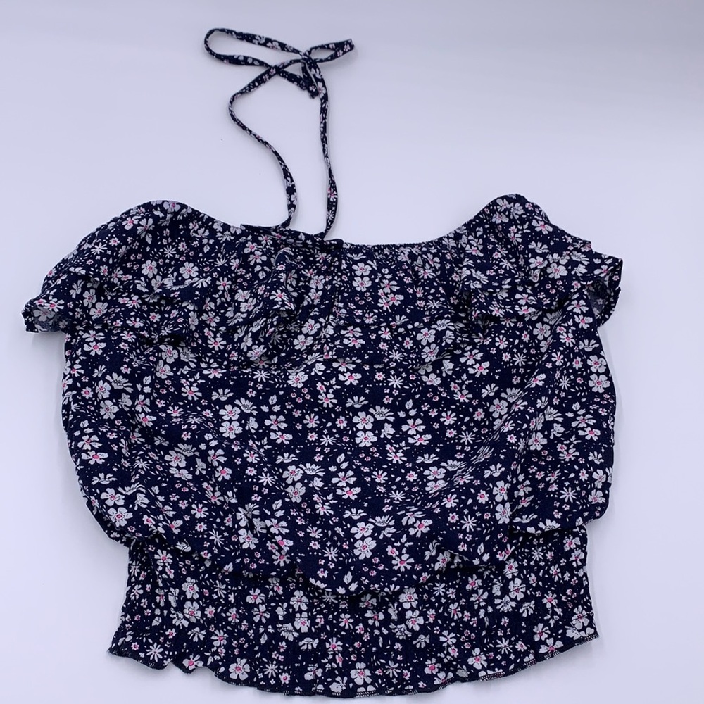 E & M Floral Crop Top